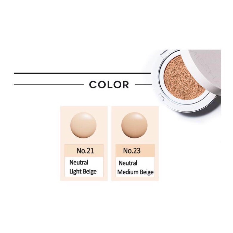 Phấn nước Missha Magic Cushion Cover Lasting