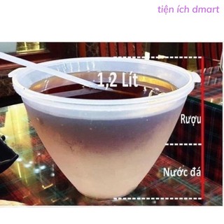 bát ướp lạnh rượu, làm mát thực phẩm kèm gáo múc nhựa cao cấp