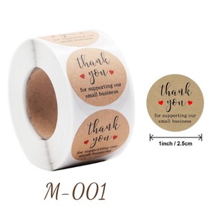 500 tem thank you size nhỏ