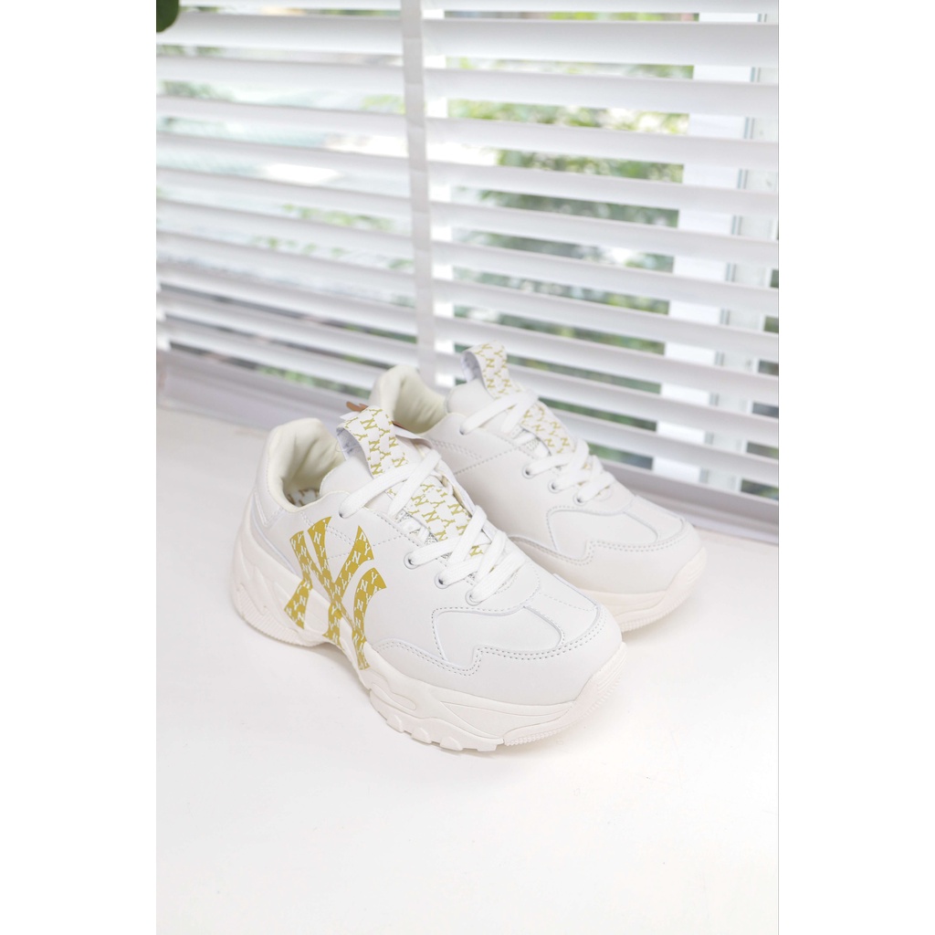 Giày MLB Chunky NY Monogram Vàng Chính Hãng