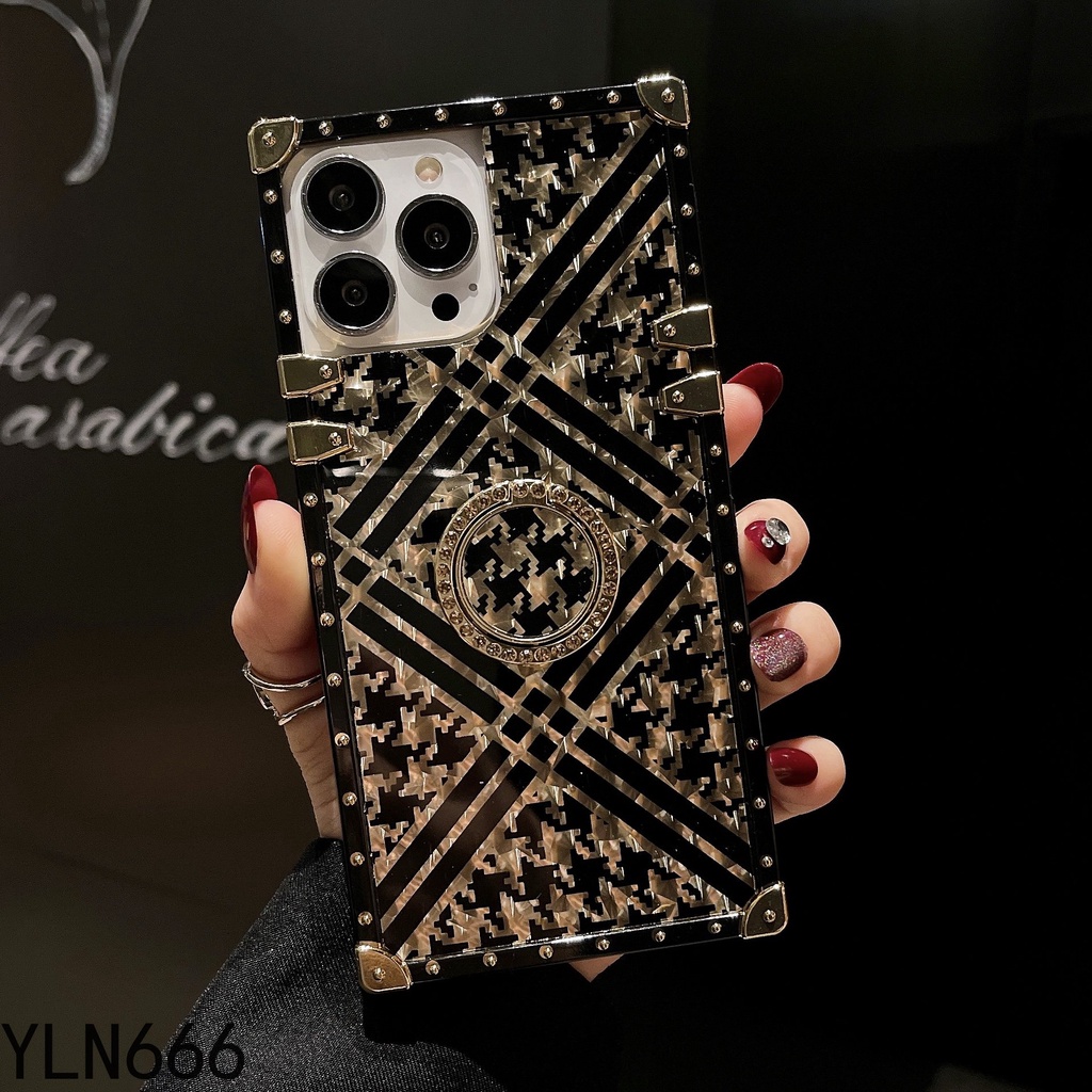 Ốp Điện Thoại Hình Vuông Có Giá Đỡ Cho iphone 15 pro max 14 pro max 13 pro max 12 pro max 11 pro max 6 6s 7 7plus 8 8plus x xr xs max