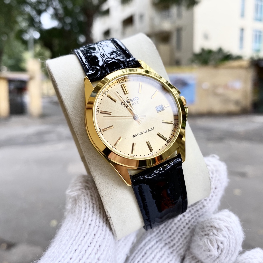 Đồng Hồ NAM CA.SI.0 C045 Vàng Chống Xước, Chống Nước - TẶNG 1 Dây da cao cấp + 2 pin AG4