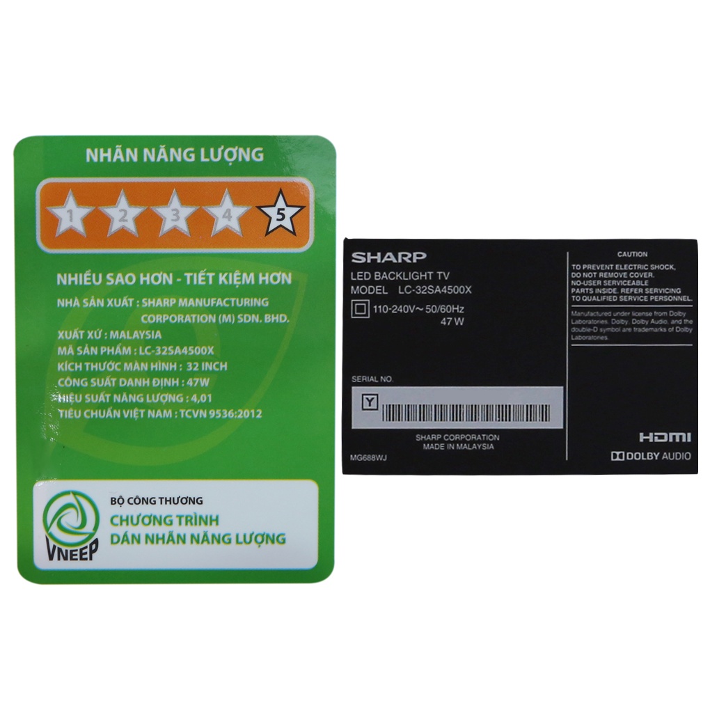 Smart Tivi Sharp HD 32 inch LC-32SA4500X