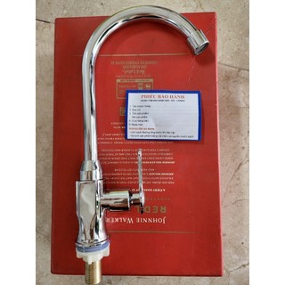 Vòi rửa chén bát inox Bóng 304 một đường nước lạnh xoay 360 siêu bền cần cứng