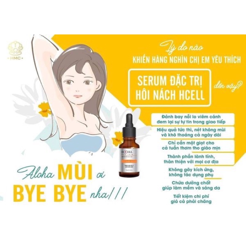 SERUM KHỬ MÙI HÔI NÁCH HCELL