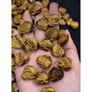 Mặt phật di lặc đ.á mắt hổ 2cm -daphongthuyht