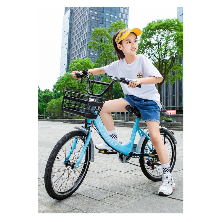 Xe đạp trẻ em 6-7-8-10-12-15 tuổi đẩy bé gái học sinh cấp 1, 2 18/20/22 inch