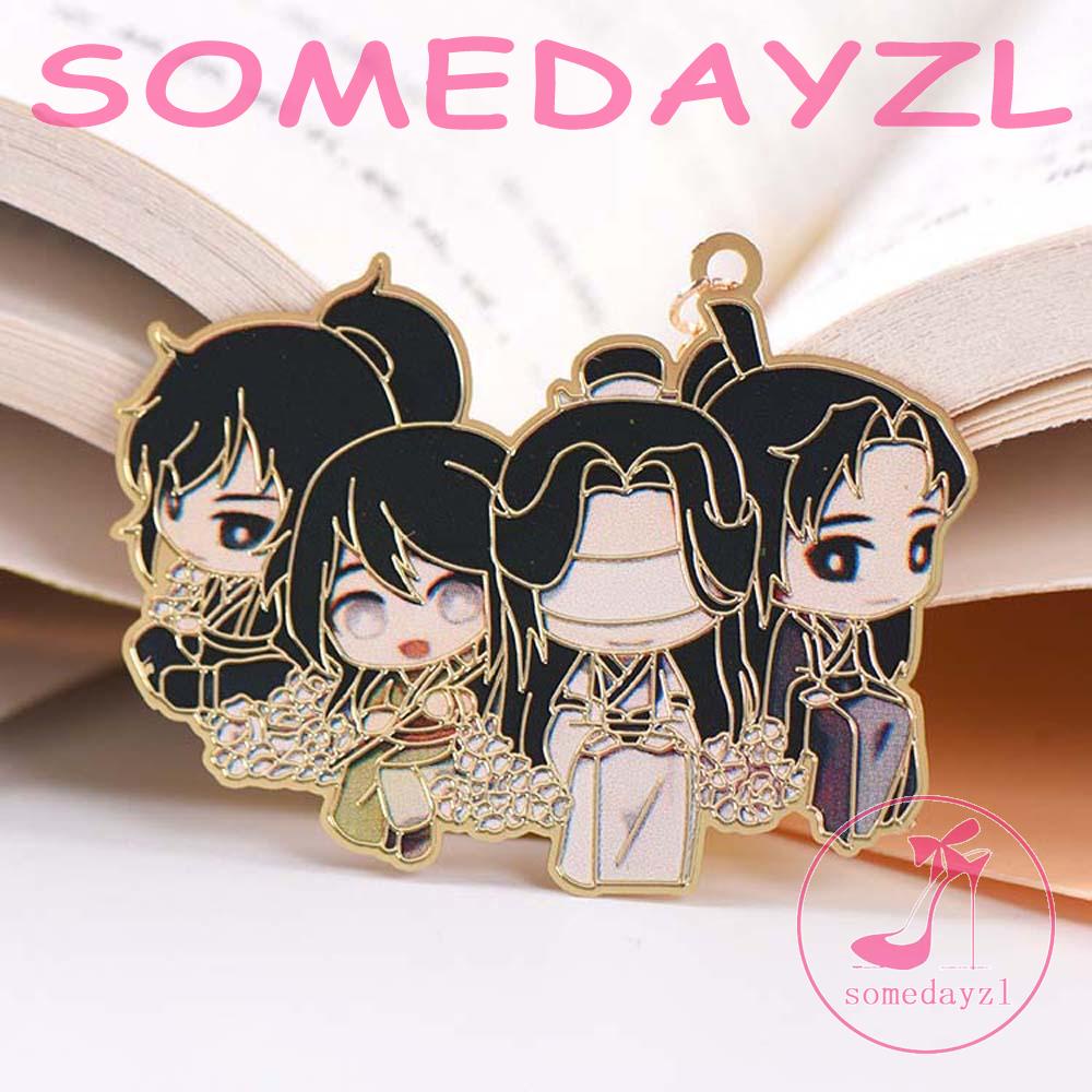 Somedayzl Mo Dao Zu Shi Mặt Dây Chuyền Kim Loại Đánh Dấu Sách Hình Anime Grandmaster of Demonic School Cung Cấp Phân Phối Wei Wuxian