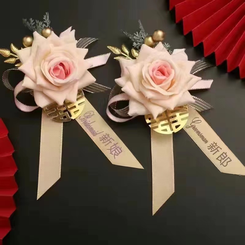 Ghim Cài Áo Phù Dâu / Phù Dâu / Gia Đình Phong Cách Mới Cao Cấp Phù Dâu / Cha Mẹ