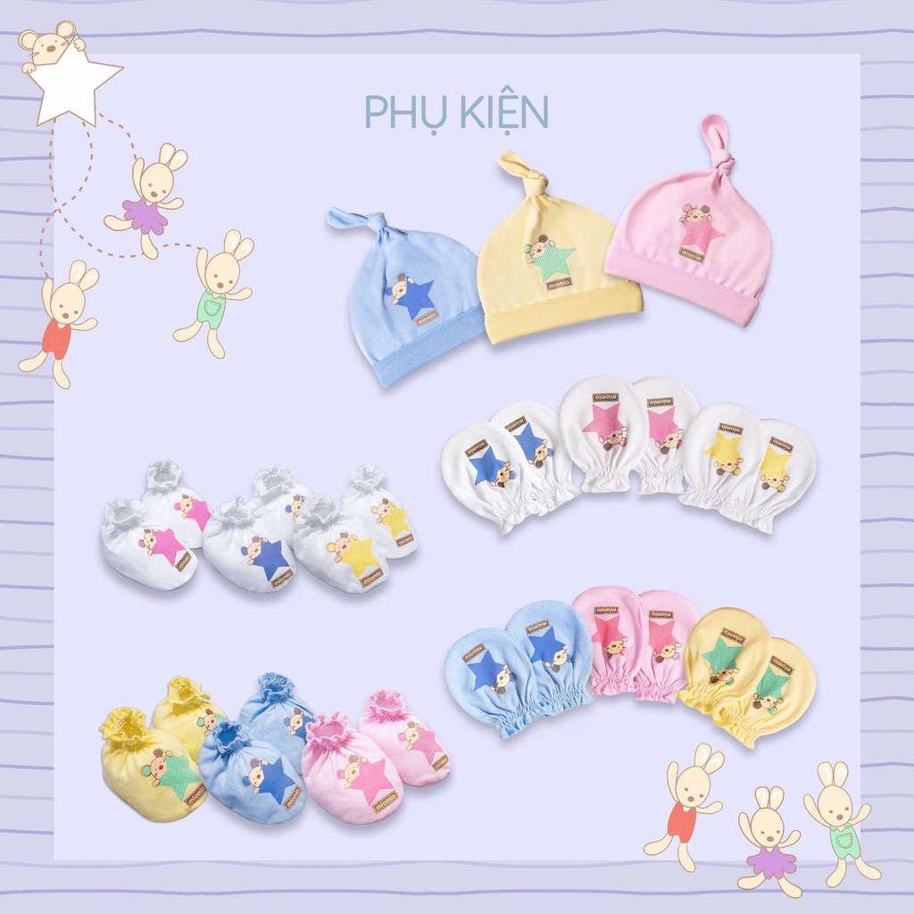 Quà Tặng Set 2 Đôi Bao Tay Sơ Sinh Bèo MIOMIO [HÀNG TẶNG KHÔNG BÁN]