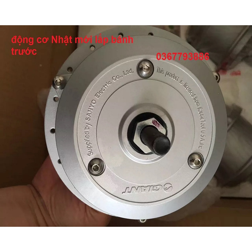 Động cơ Nhật mới lắp bánh trước - chuyển xe đạp thường thành xe đạp điện