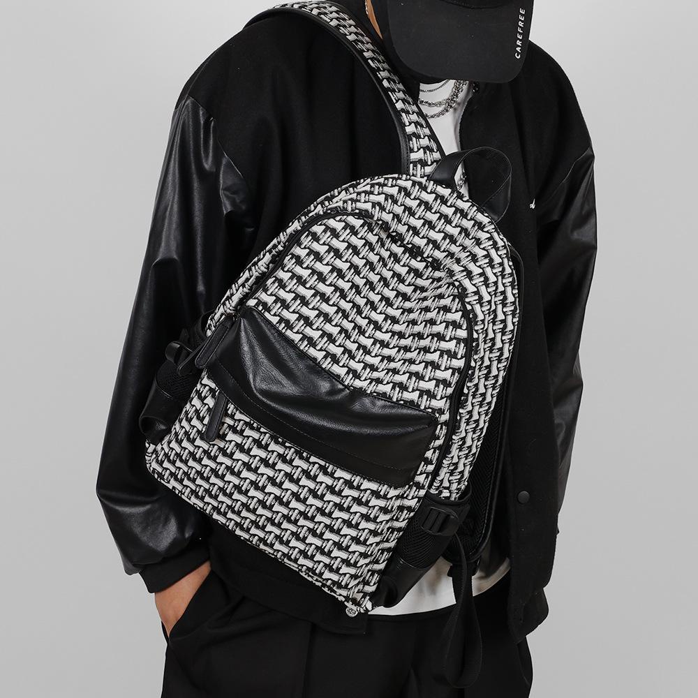 Ba Lô công sở họa tiết Houndstooth dệt kim 1994 Store [9024MCM]
