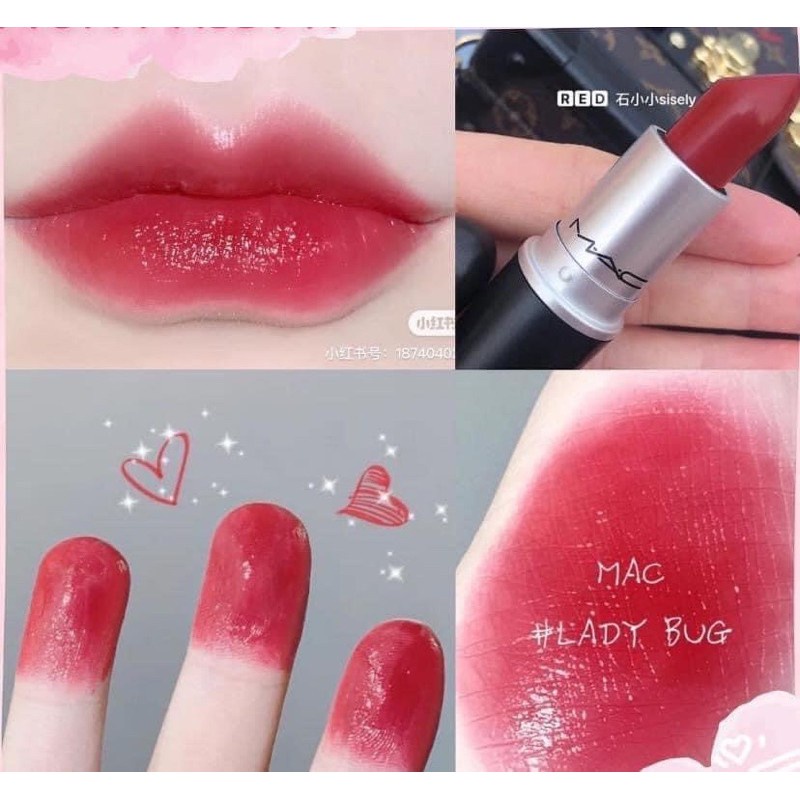 Son MAC ruby woo - Chili Full Size Bản Matte, Powder Kiss - Choto Cosmetics