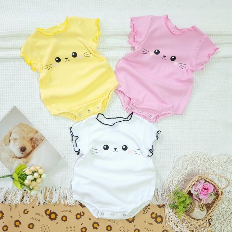Body sơ sinh bé gái cao cấp Bunnybaby size từ 4-10kg