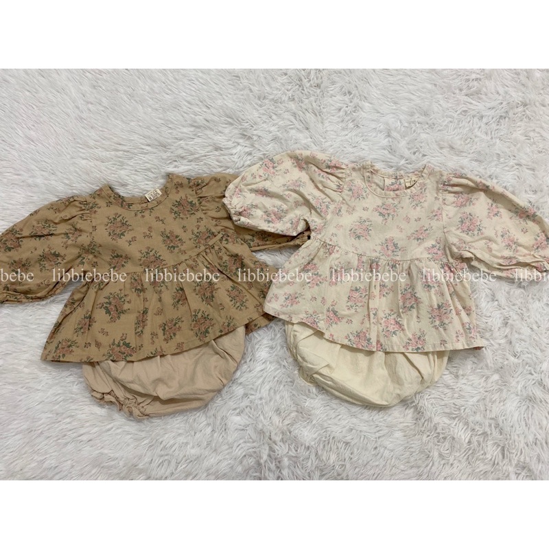QUẦN BLOOMER BÉ GÁI MINI BEIGE