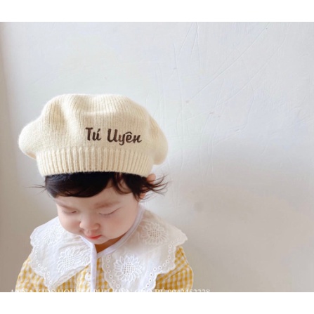 Hot Hit : Mũ nồi len thêu tên cho bé yêu