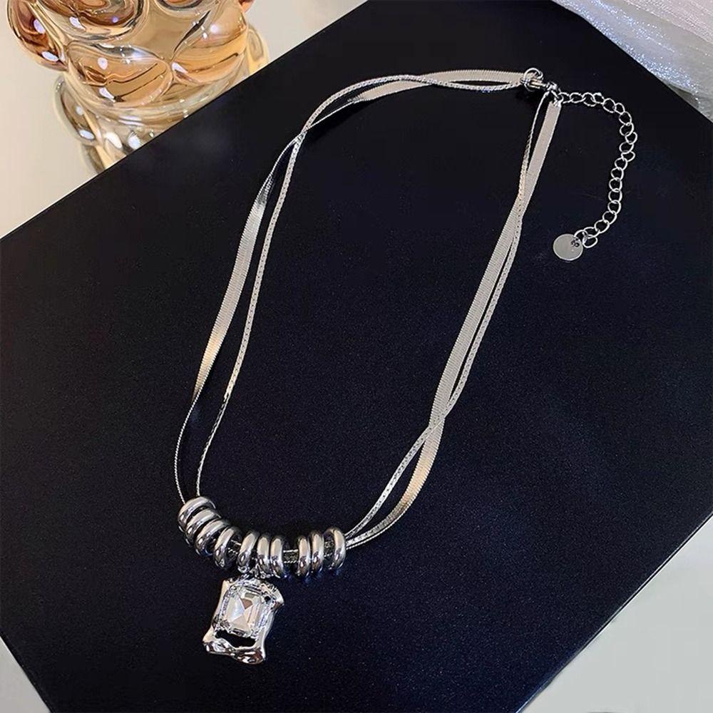 AROMA Vòng cổ Thiết Kế Đơn Giản Phong Cách Punk Thời Trang Cho Nữ