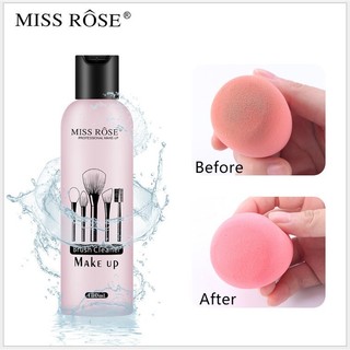 Nước rửa giặt cọ trang điểm miss rose 180ml