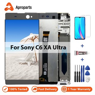LCD cho Sony Xperia XA Ultra F3211 F3212 F3215 F3216 F3213 C6 Màn hình cảm ứng Số hóa màn hình cảm ứng lắp ráp với khung
