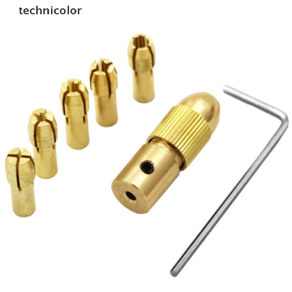 7 Đầu Kẹp Mũi Khoan Mini Bằng Đồng Thau 2.35 / 3.17mm