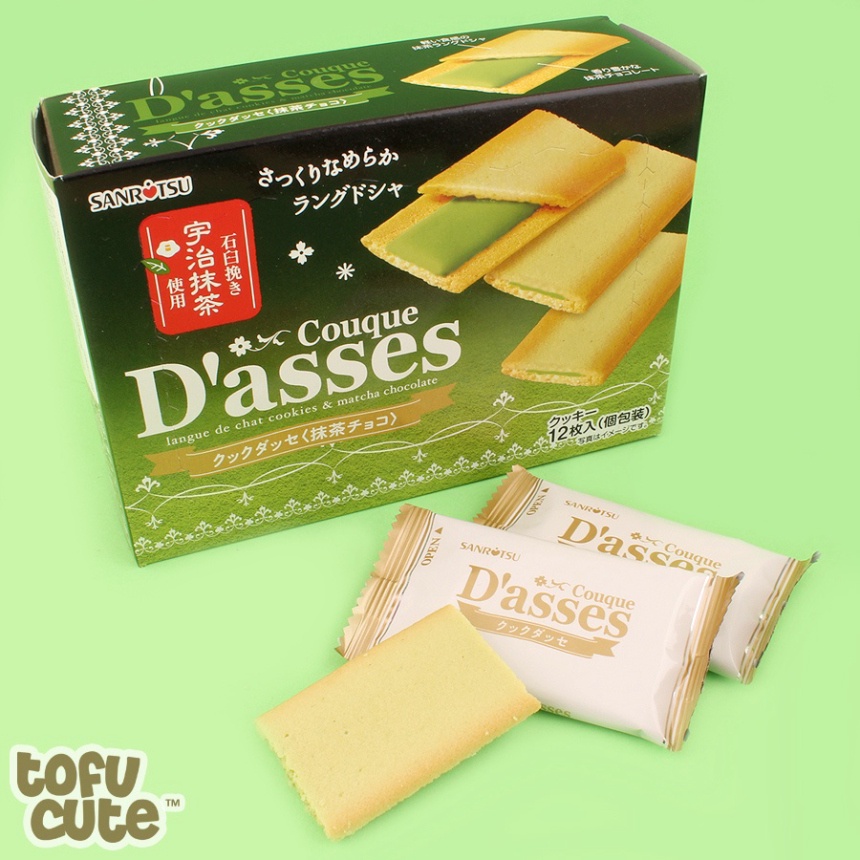 Bánh Quy Nhật Bản D'asses nhân Kem Socola Đen, Trắng, Trà xanh 90g