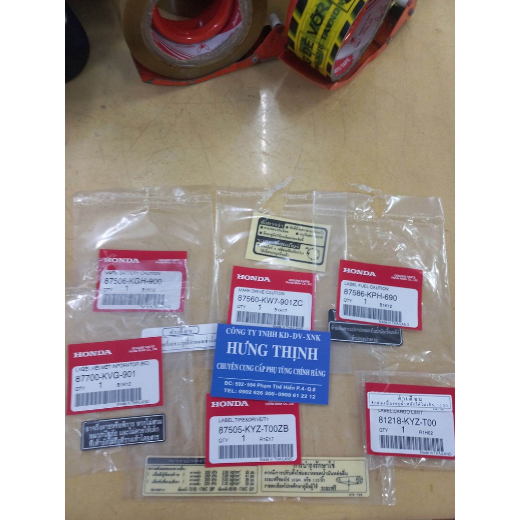 Tem thông số Wave 125i thái