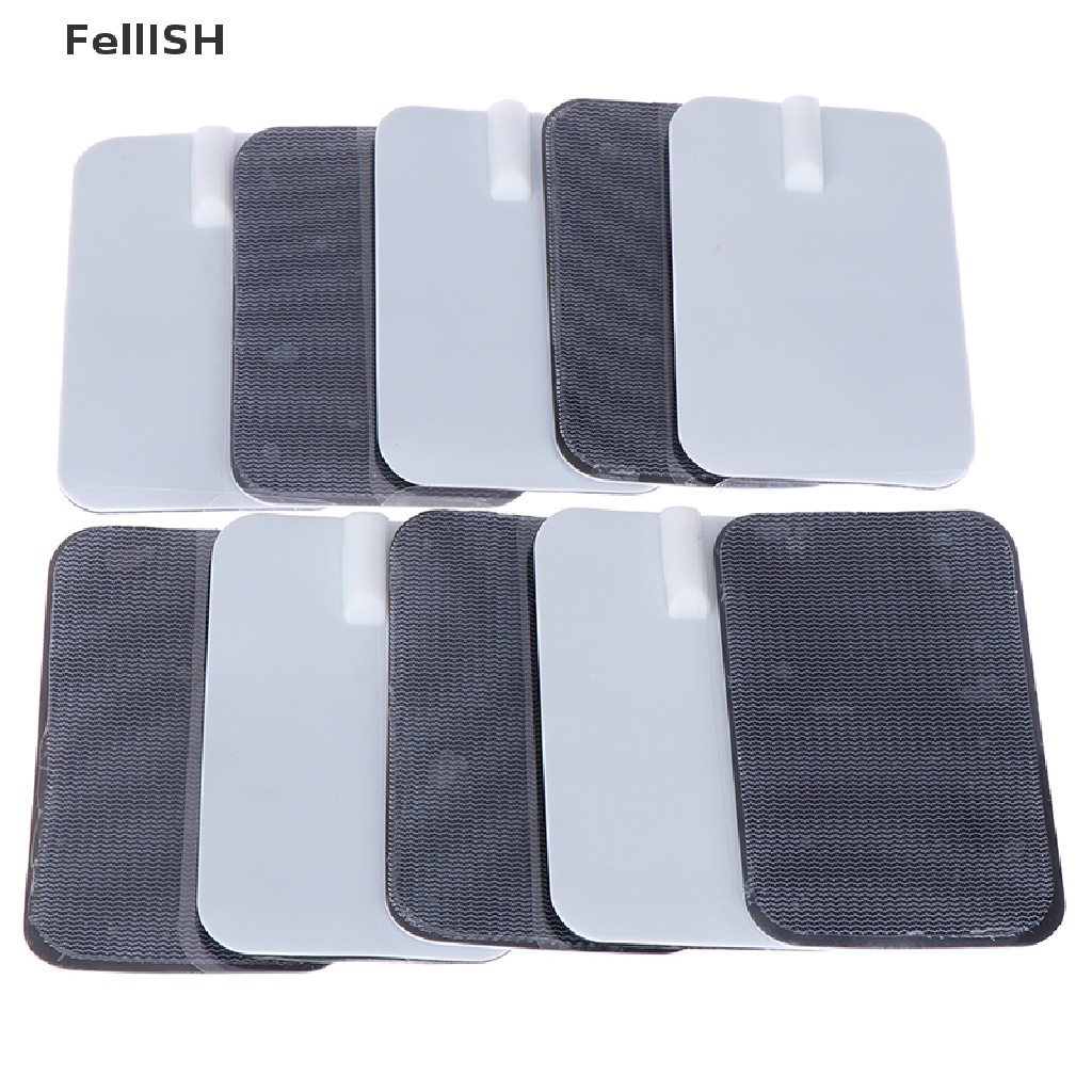 Bộ 10 Miếng Dán Điện Cực 6 * 9cm Tự Dính 439br Có Thể Tái Sử Dụng