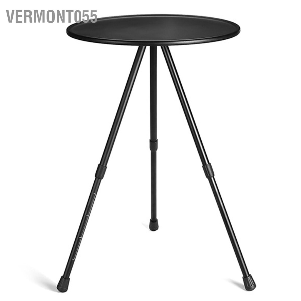 Có thể bán buôn Bàn Gấp Tròn Màu Đen Hợp Kim Nhôm Có Thể Nâng Siêu Nhẹ Cắm Trại Cho Du Lịch Dã Ngoại Ngoài Trời Vermont055 Hàng giao ngay