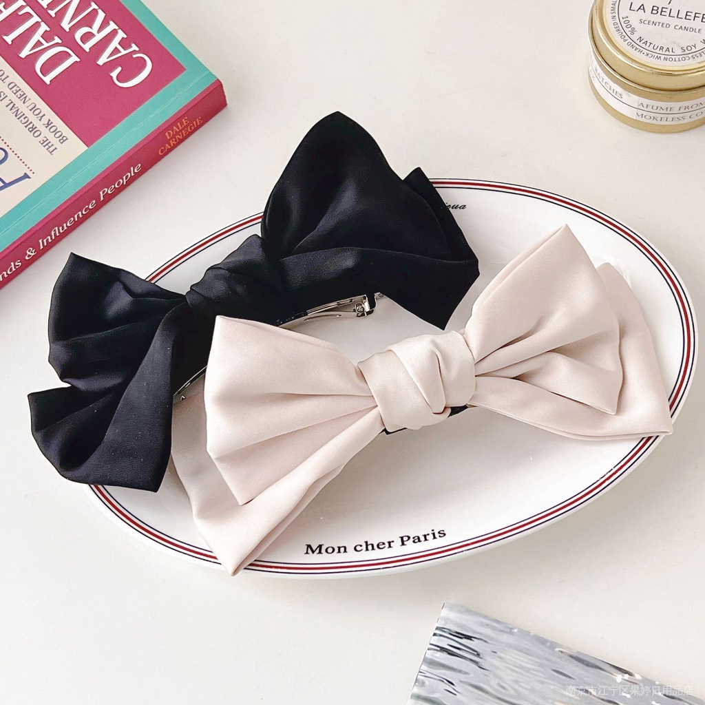 Kẹp Tóc Đuôi Ngựa Bằng Satin Cao Cấp Thời Trang 2022