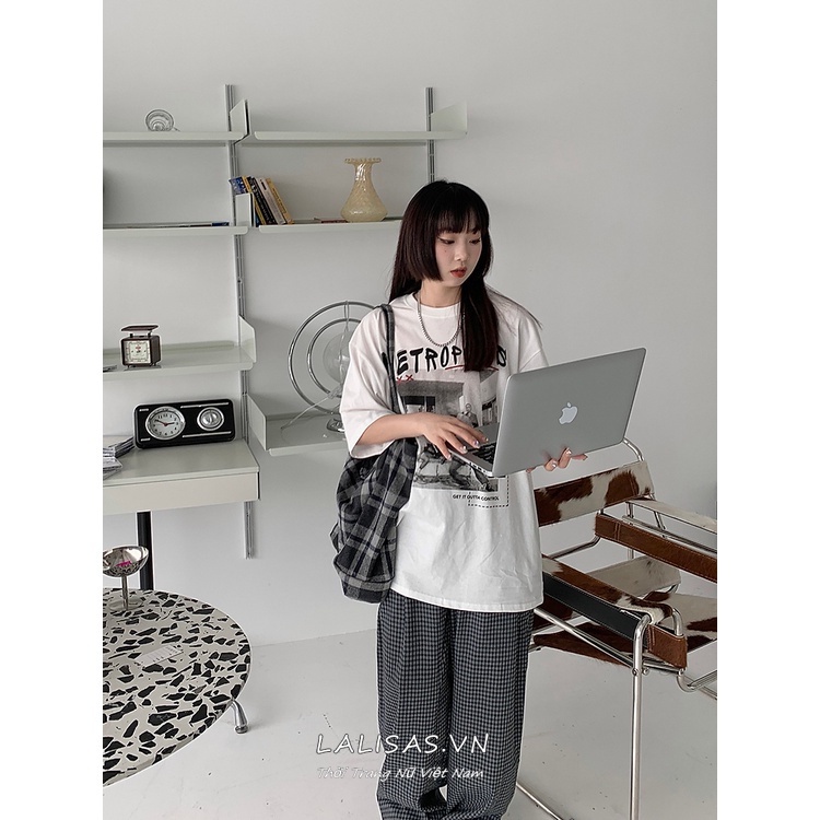 Áo Thun Tay Ngắn Màu Trắng Thiết Kế Đơn Giản Thời Trang Theo Phong Cách Hàn