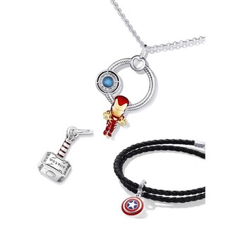 ( Hàng Có Sẵn ) Charm Bạc S925 Treo Chiếc Búa Thần Marvel Thor