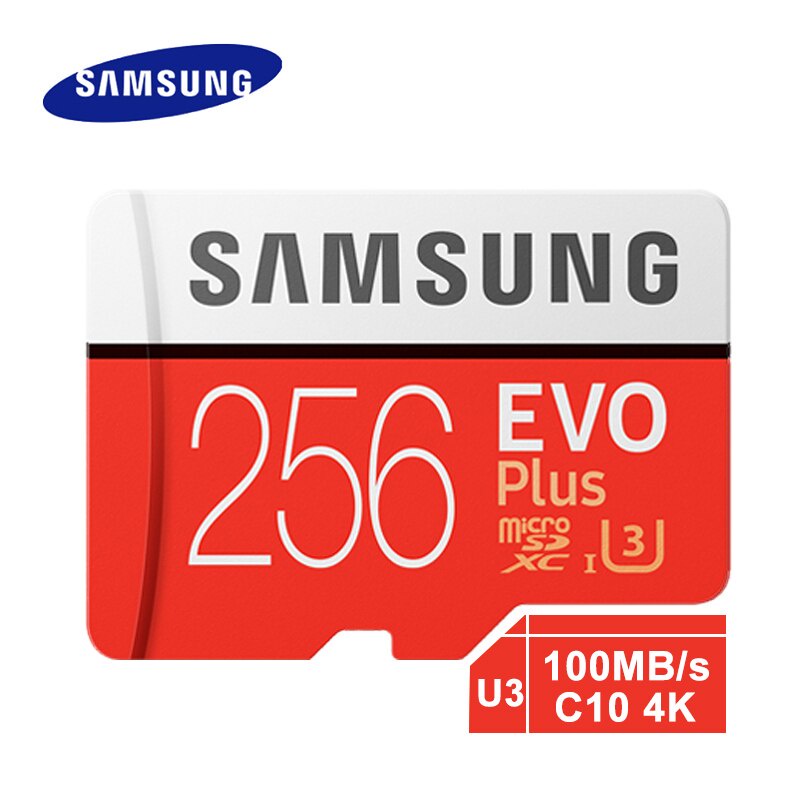 SAMSUNG Thẻ Nhớ micro SD 64GB EVO plus U3 128GB 256GB Class10 32GB 16GB micro Sdhs-I TF