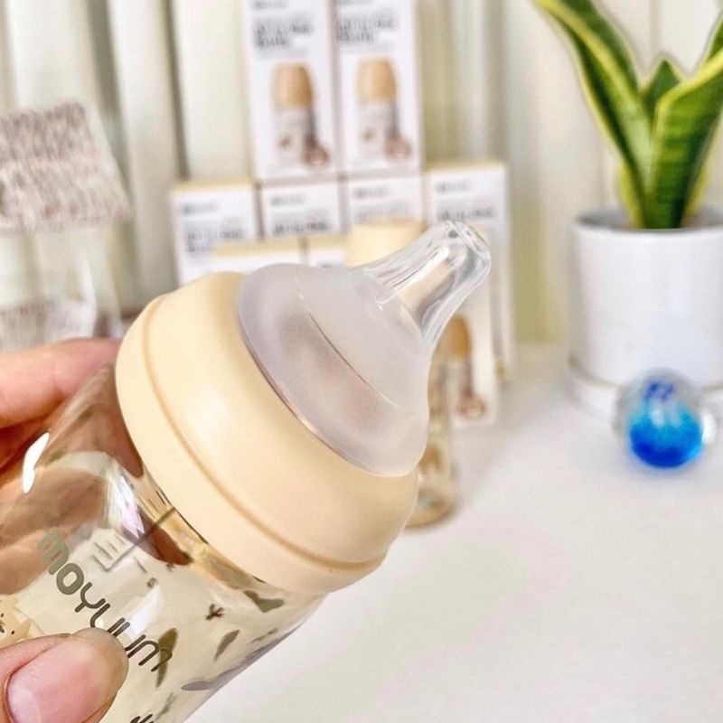 Bình sữa Moyuum Hàn Quốc 170ml/270ml phiên bản mới Lạc Đà, Moyuum Vàng