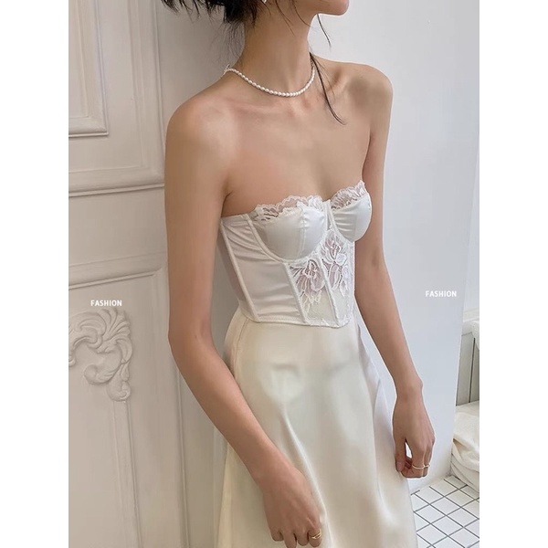 Bra coset lụa  thiết kế cao cấp có gọng dẻo và có xương định hình v1