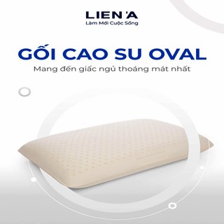Gối Cao Su Liên Á Oval 45x65x12cm - Gối Cao Su Tự Nhiên