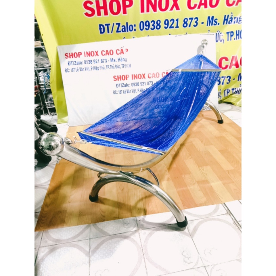 – Bộ Khung Võng Bán Nguyệt INOX Cao Cấp + Lưới Võng - Mã: KVBN01I -HĐ + L -