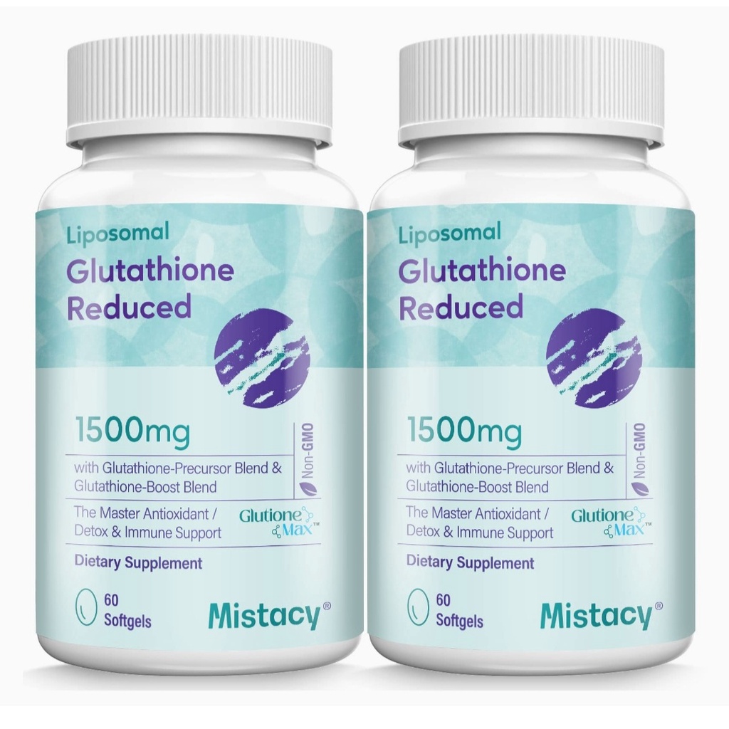 Viên uống trắng da L-glutathione 1500mg giảm thâm mụn, thâm nám, trẻ hóa da, bổ gan toniiq Mistacy sangria