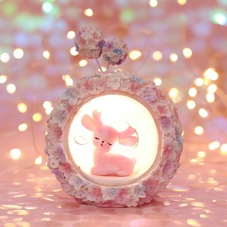 Đèn ngủ, chuông gió dễ thương cho bạn gái hình chú hươu dễ thương trang trí phòng ngủ, phòng học