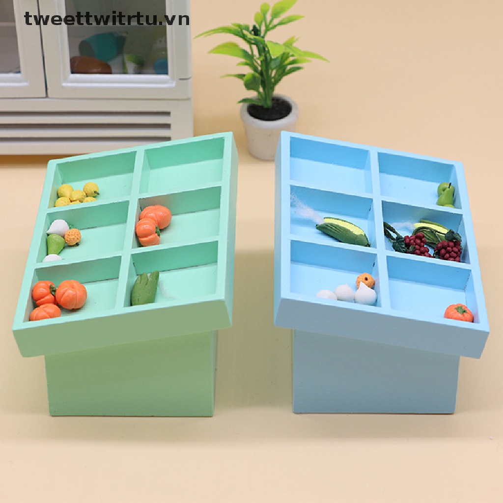 Kệ Trưng Bày Trái Cây Và Rau Củ Tỉ Lệ 1: 12 Cho Nhà Búp Bê
