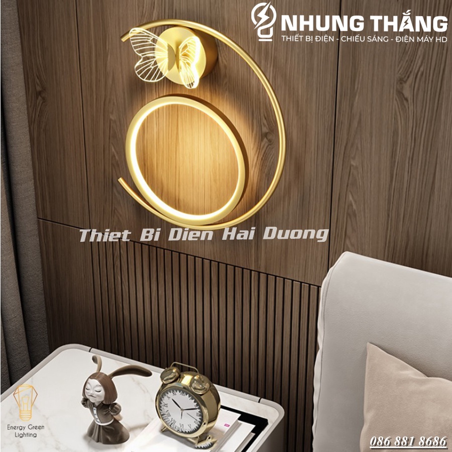 Đèn Tường LED Hình Con B ướm DT-605 Decor Vintage - Ánh Sáng Vàng - Trang Trí Trong Nhà , Cầu Thang , Hành Lang