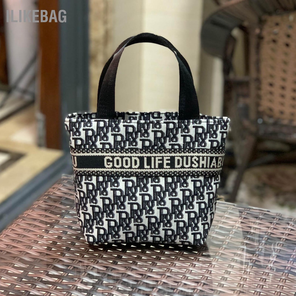 Có thể bán buôn Túi Xách Vải Dung Tích Lớn Thời Trang Tay Cầm Thoải Mái Mỹ Phẩm Điểm Đựng Đồ Ăn Trưa Cho Nữ Ilikebag Hàng giao ngay