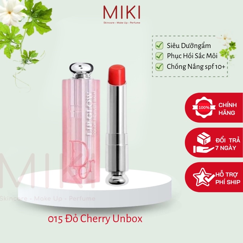 Fullsize UNBOX Son dưỡng Dior Addict Lip Glow Màu 015 Đỏ Dâu