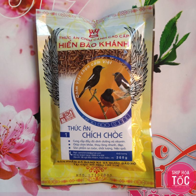 Cám chim chích chòe than, lửa, đất, Hiển Bảo Khánh số 0, 1, 2, sao _ 200g ( dưỡng, căng lửa, hót, mồi, thi đấu )