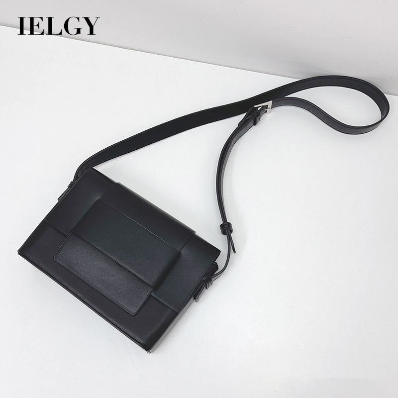 Túi đeo chéo IELGY da PU mềm mại phong cách Hàn Quốc thời trang đơn giản dành cho nữ