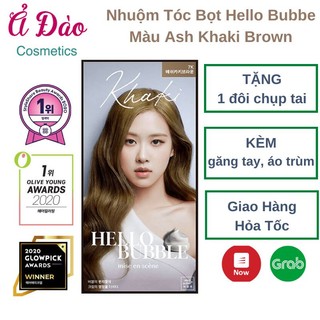 Thuốc nhuộm tóc BackPink màu nâu khói Khaki 7K | Thuốc nhuộm tóc tại nhà Mise En Scence dạng bọt 7K