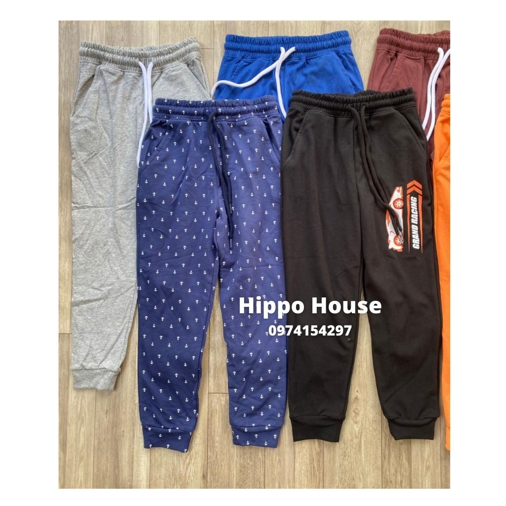 Quần Nỉ Da Cá Cotton Bé Trai Bé Gái Size Đại Nỉ Da Cá Xuất Dư Hippo House