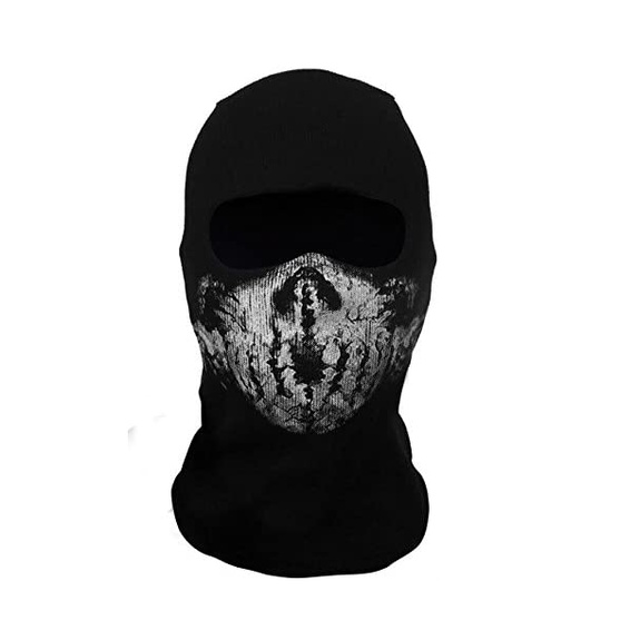 Mặt Nạ Bảo Vệ Toàn Diện Khi Chạy Xe Mô Tô / Đạp Xe / Chơi Game Call of Duty 10 Ghost Balaclava