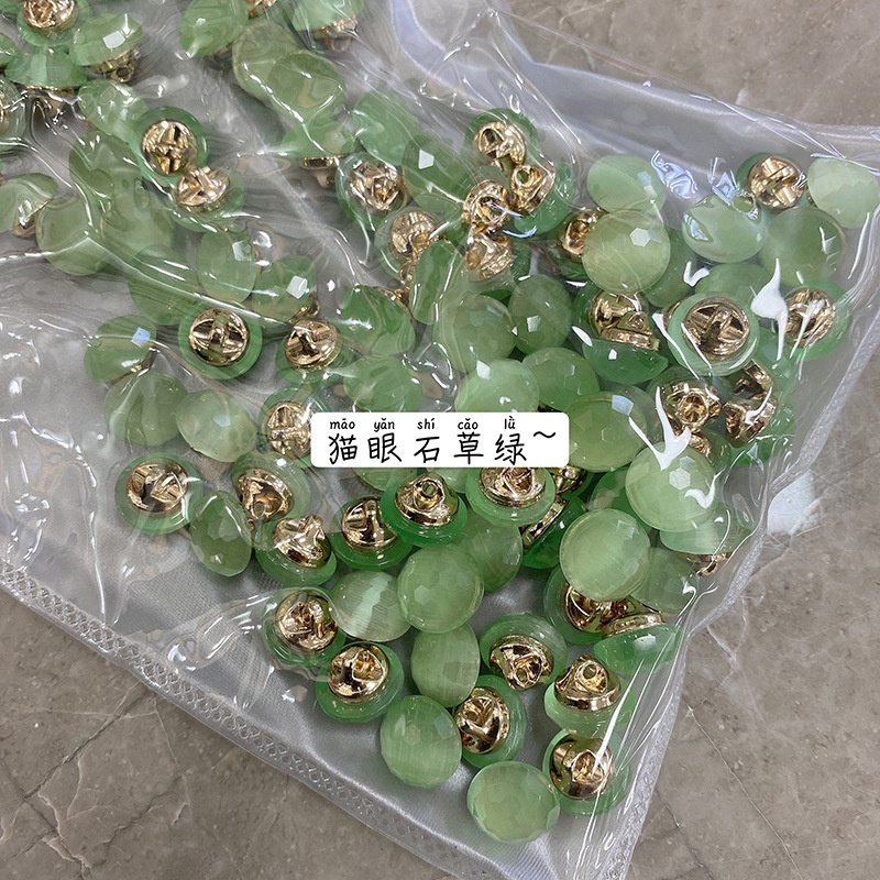 Set 5 Nút Kính 10mm Nhiều Màu Sắc Dùng Để May Áo Sơ Mi / Áo cardigan / Quần Áo diy