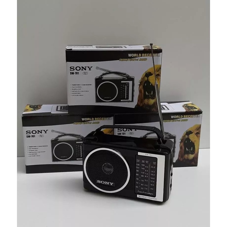 Đài sony Radio FM, AM ,SW 701 ( bảo hành 3 tháng) âm thanh rõ ràng,bắt sóng tốt hàng chất lượng