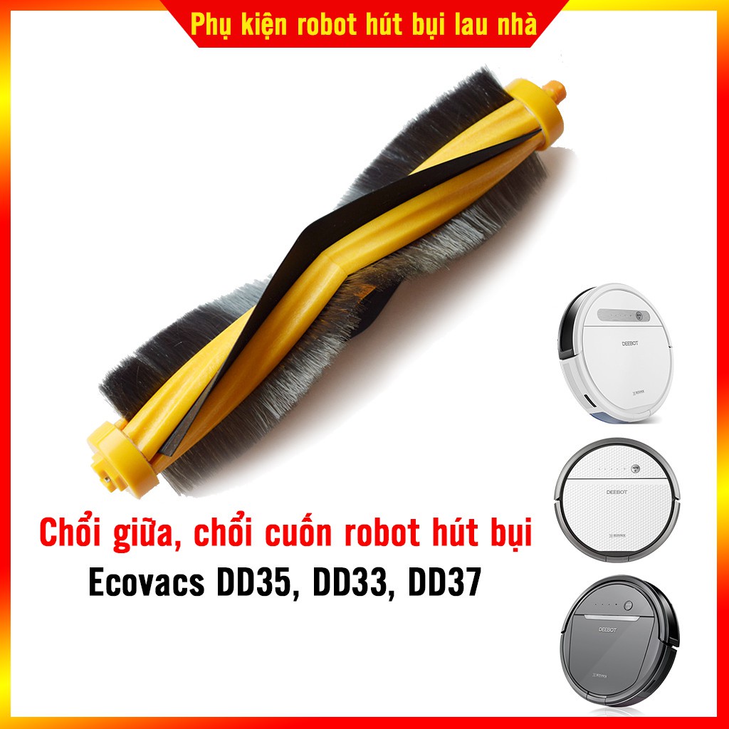 Phụ kiện Chổi cuốn, chổi giữa robot hút bụi lau nhà Ecovacs DD35, DD37, DD33, DE35, DE33